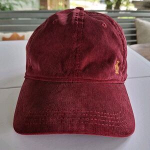 Original Penguin Wear Golf Hat Cap Strap Back Adult One Size Red Velvety
